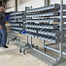 Mobiles Regal Mechanische Grundelemente FMS-Technik AG
