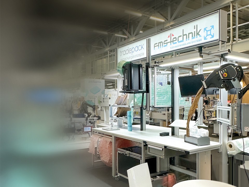 Packplatzkonzept von FMS-Technik und tradepack