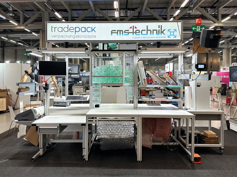 Packplatzkonzept von FMS-Technik und tradepack