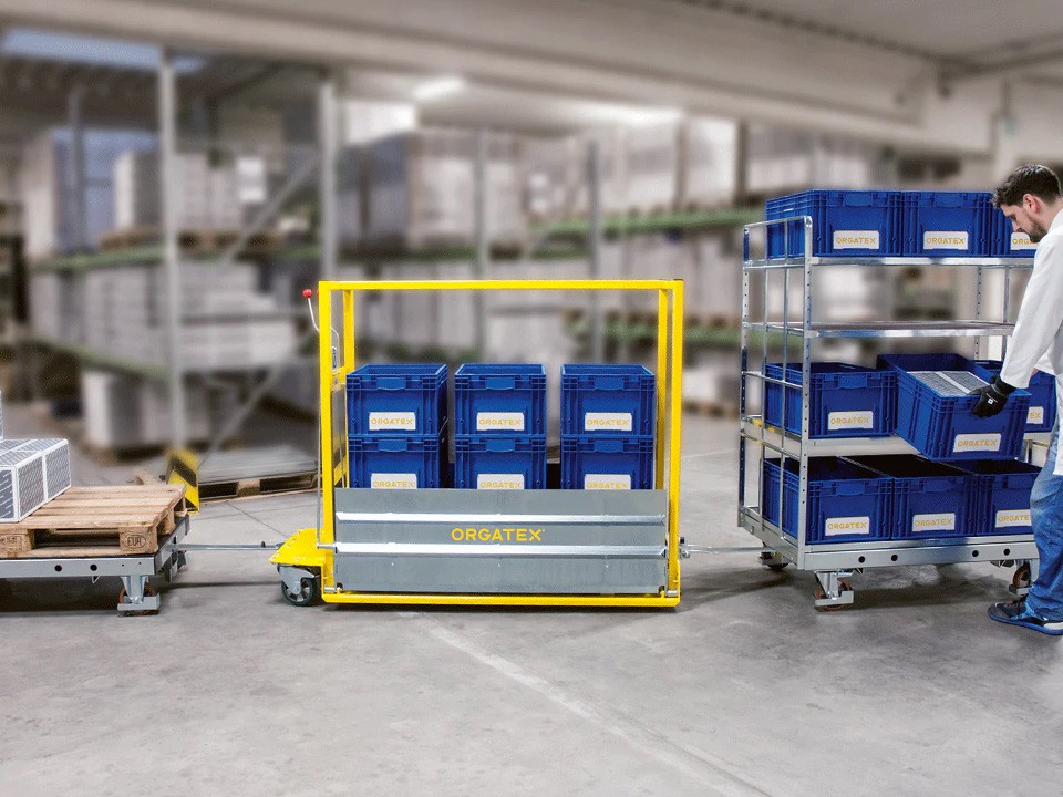 Bodenroller Materialtransport Orgatex FMS-Technik AG