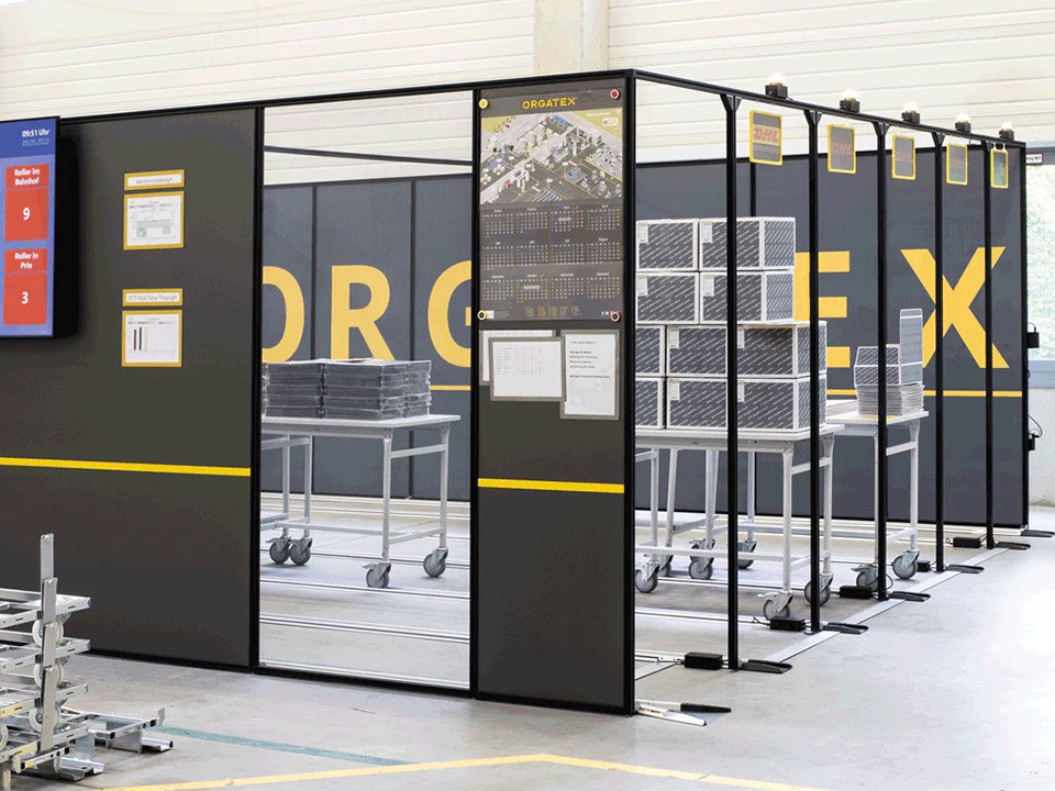 FiFo-Bahnhof Materialfluss Orgatex FMS-Technik AG